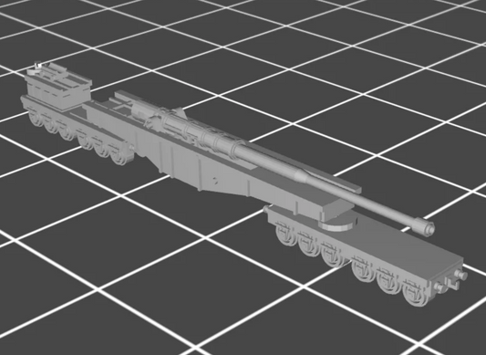 Krupp K5 Heavy Railway Gun Set, 1:700