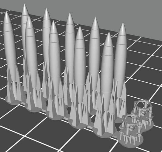 V-2 Rocket Set, 1:700